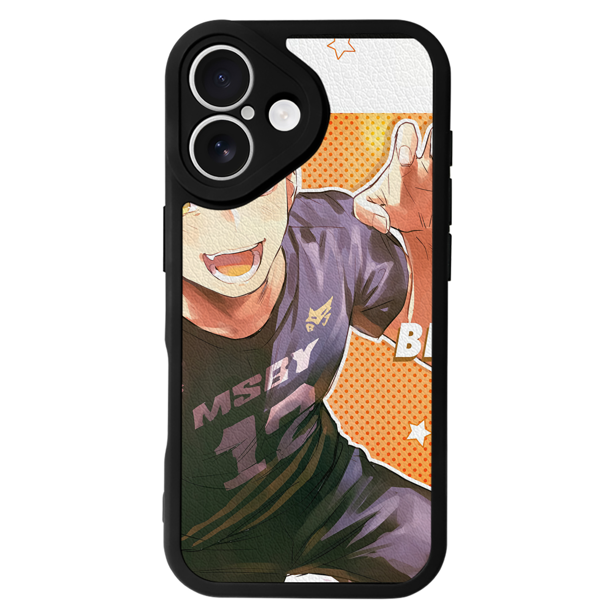 （画像用） ハイキュー!! Haikyu!! 【iPhone 16シリーズ対応】シリコンスマホケース（レザー調） 材質：シリコン